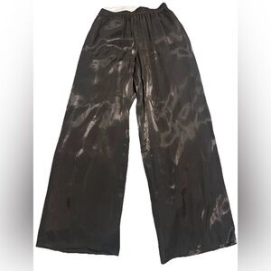 Nordstrom Black Metallic Shimmer Wide Leg Pants – Evening / Party